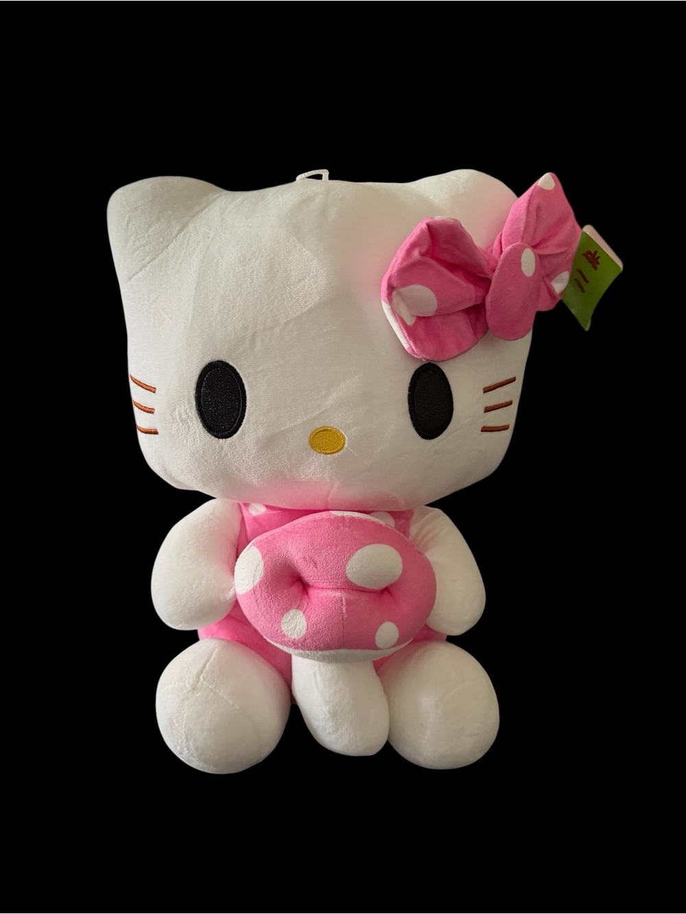 NWT-Hello Kitty Pink Polka Dot Plush Toy